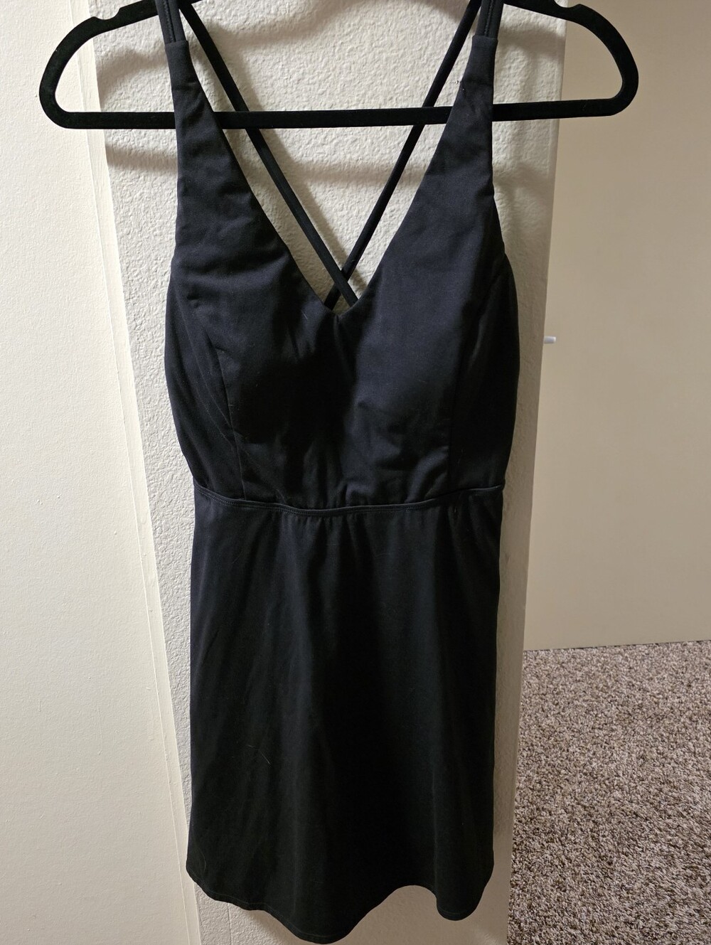 Halara Black V-Neck Strappy Dress